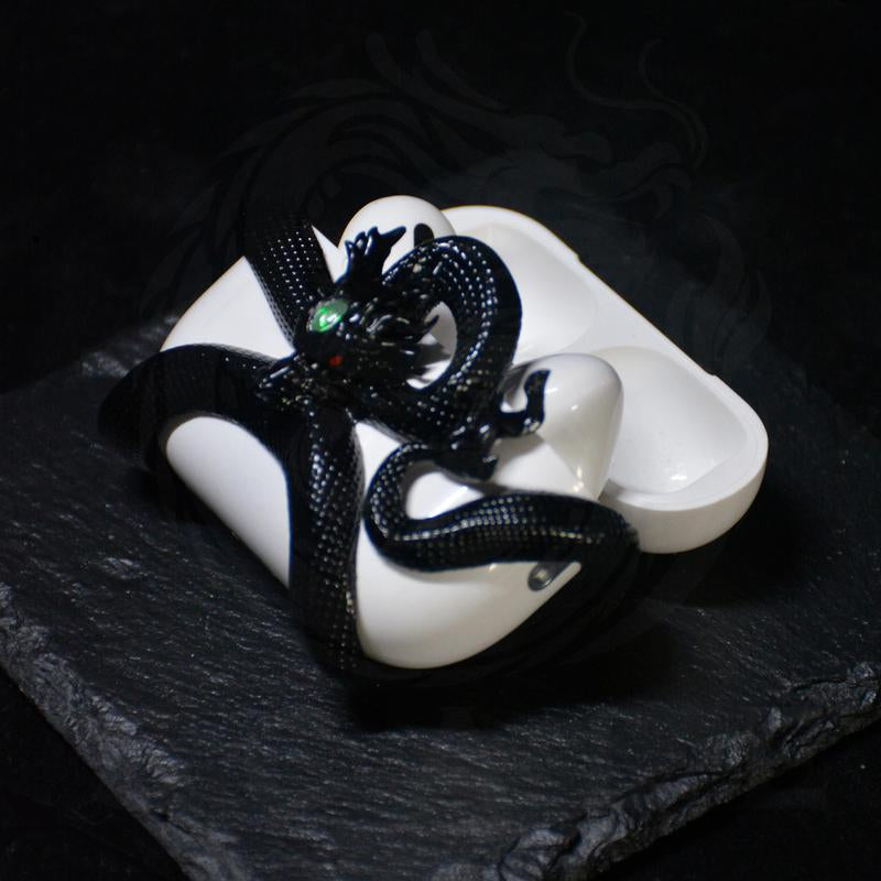 Snake Airpods Case for Airpods Pro2/Pro & Airpods 3, anti Fall Protection Cover Case Decor Gift for Gym Boy, White Black Pink