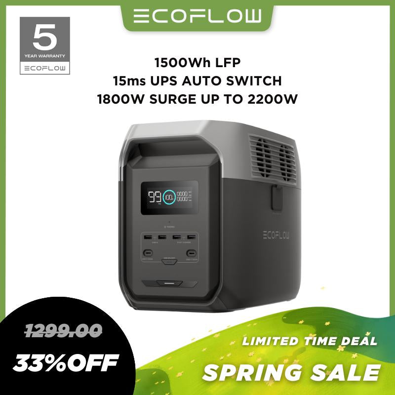 DELTA 3 1500 Portable Power Station, EF Ecoflow #Outdoorfun