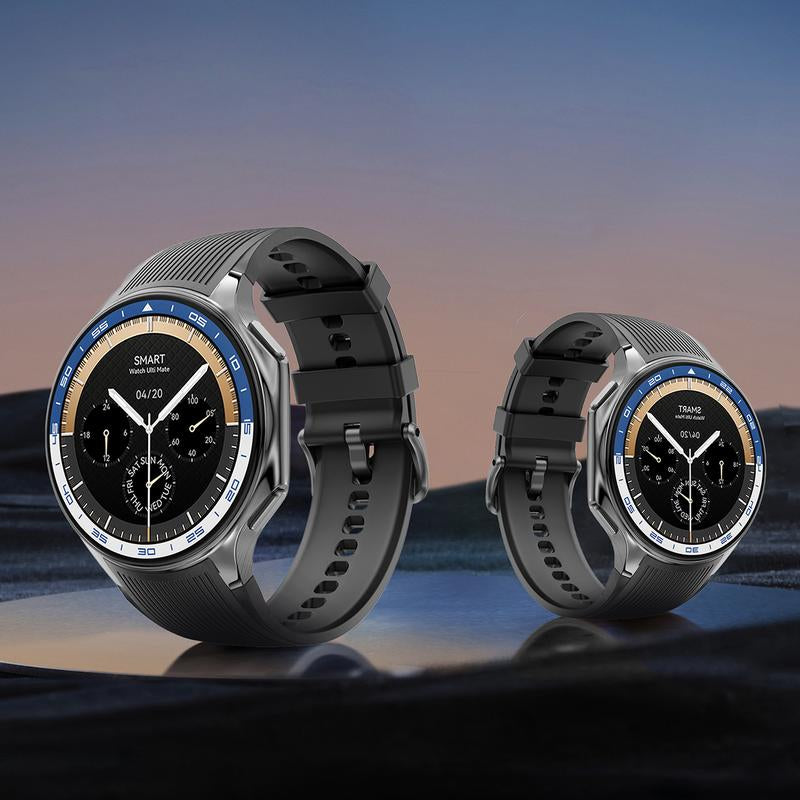 DT Watch X 1.43'' AMOLED HD Smartwatch with Bluetooth 5.3, 32GB Storage, Voice Recorder & MP4 Video Playback, Fitness Tracker for Iphone & Android, 10-Day Battery Life, Men'S Tech Gift 2024 Gps Smartwatch Wearable Smartphone