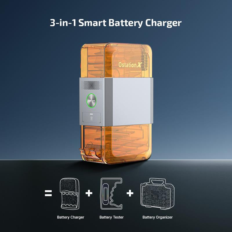 Ostation X 3-In-1 Automatic Rechargeable AA Battery Charger