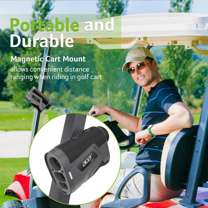 Acer Laser Golf Rangefinder with Slope,800/1200 Yards Rangefinder for Hunting, Magnetic Rechargeable Rangefinder for Outdoor Exploration,Landscaping & Scouting,Shooting,6X Magnification,Sports Event Measurement Golf Accessories for Men,Perfect Gift Idea