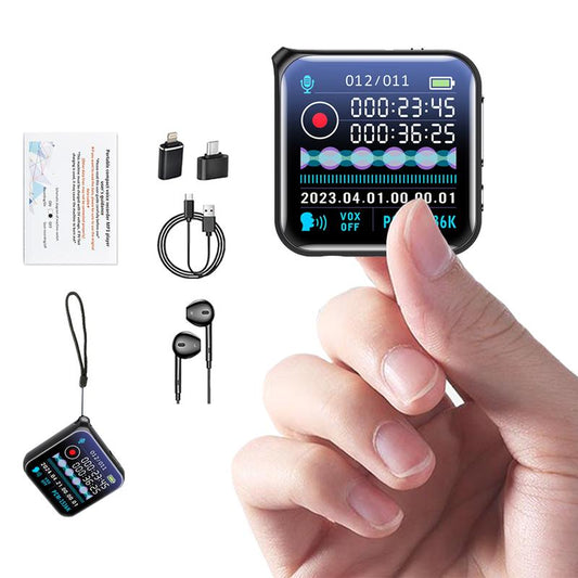 Large Screen Smart HD Recorder - [Extended Hours of Battery Life] One-Click Recording and One-Click Saving,One-Press Recording & Playback