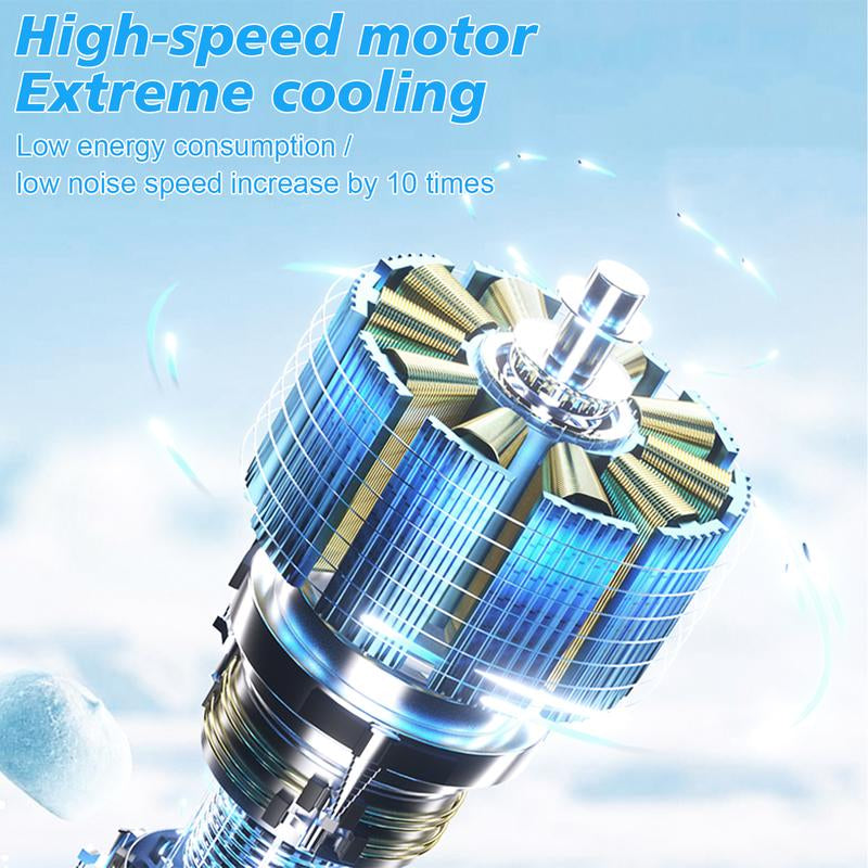 Portable Handheld Fan with Ice Cooler and Flashlight, Adjustable Mini Fan Speed (1-100), Rechargeable Personal Fan, Extra Long Use Time, Travel Camping Outdoor Cooling Handheld Fan, Ladies Men Small Gifts and Travel Essentials